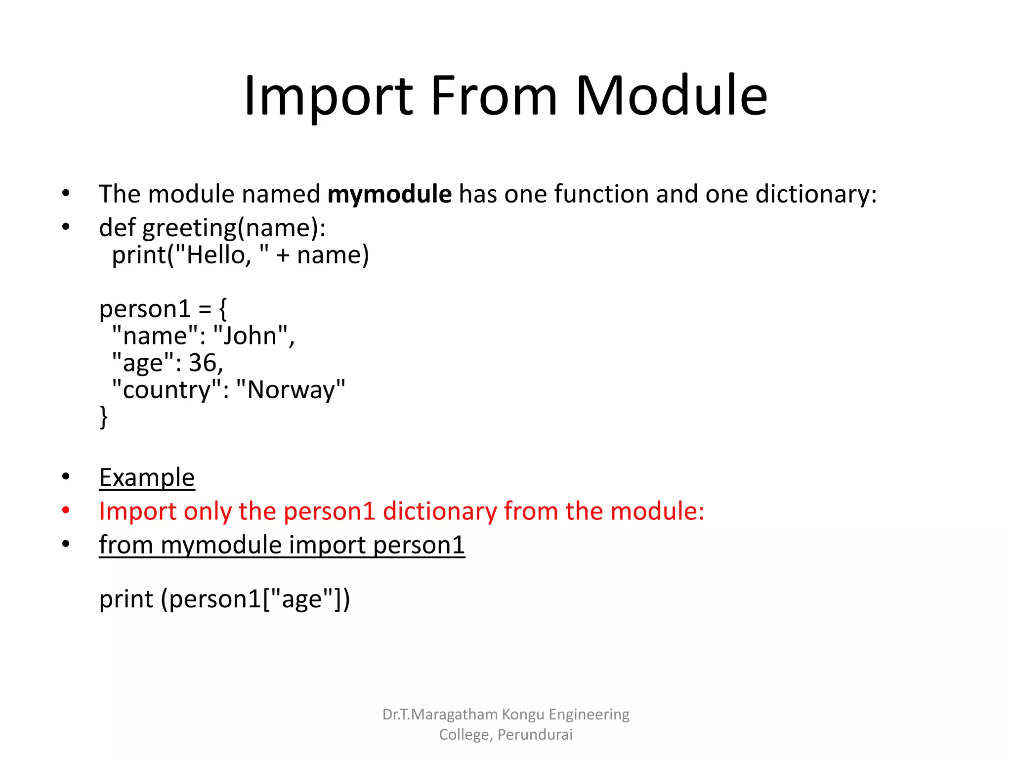 Modules and packages in python | PPSX
