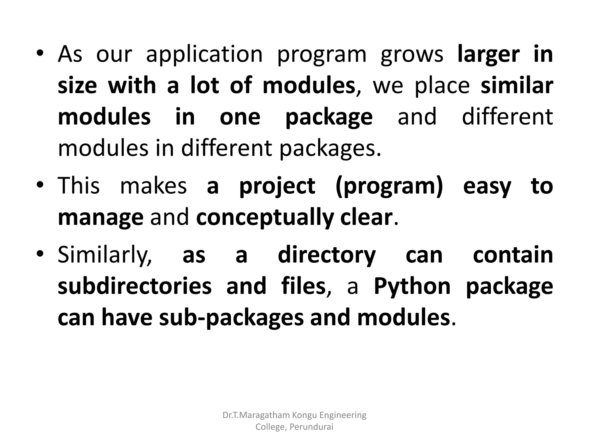Modules and packages in python | PPSX
