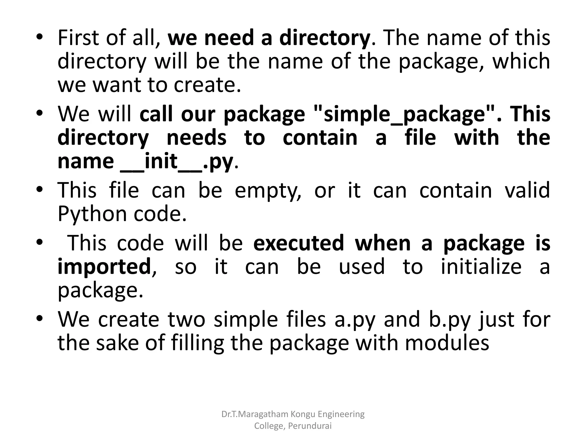 Modules and packages in python | PPSX