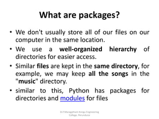 Modules and packages in python | PPSX