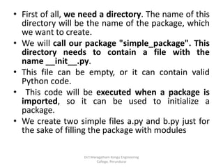 Modules and packages in python | PPSX