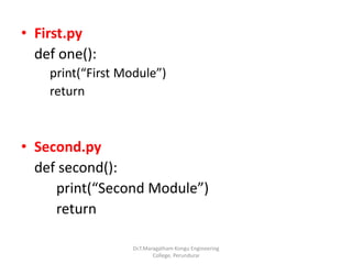 Modules and packages in python | PPSX