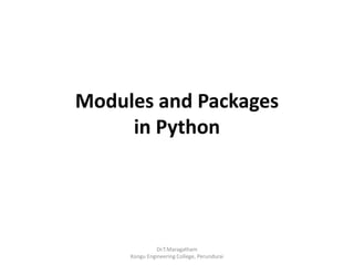 Modules and packages in python | PPT