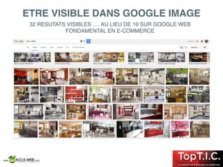 32 RESUTATS VISIBLES …. AU LIEU DE 10 SUR GOOGLE WEB
FONDAMENTAL EN E-COMMERCE
ETRE VISIBLE DANS GOOGLE IMAGE
 