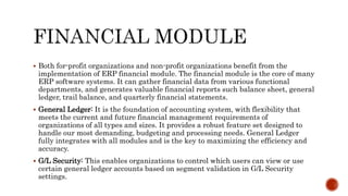 Modules in Enterprise Resource Planning | PPTX
