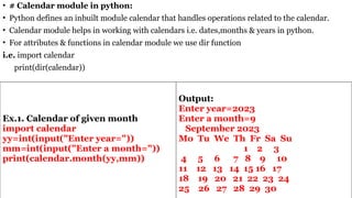 Comprehensive Guide to Python Modules and Built-in Libraries | PPTX