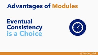 @Sander_Mak
Advantages of Modules
Eventual
Consistency
is a Choice
 