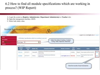 Module Specification Management | PPT