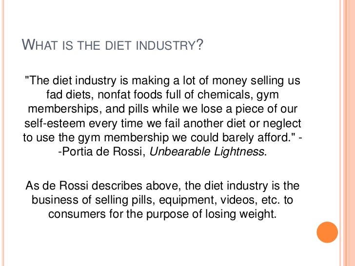 Media and the diet industry