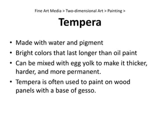 Wall-painting technique often used for large scale murals