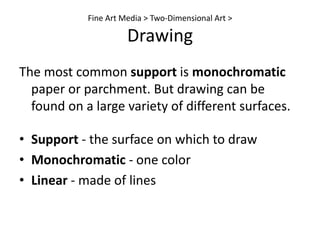 Fully developed finished works of artFine Art Media > Two-Dimensional Art > DrawingLeonardo da Vinci created hundreds of sketches forpaintings,sculptures,inventions,mathematics, science, and more.