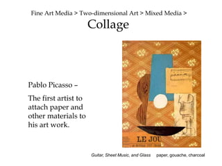 AcrylicSynthetic artist color, also called polymerMade of acrylic resin, polymerized through emulsions in waterCan mimic the effects of oil, watercolor, tempera, and gouache paints.Dries quickly and permanentlyKeep brush in water while painting, so they do not dry out.