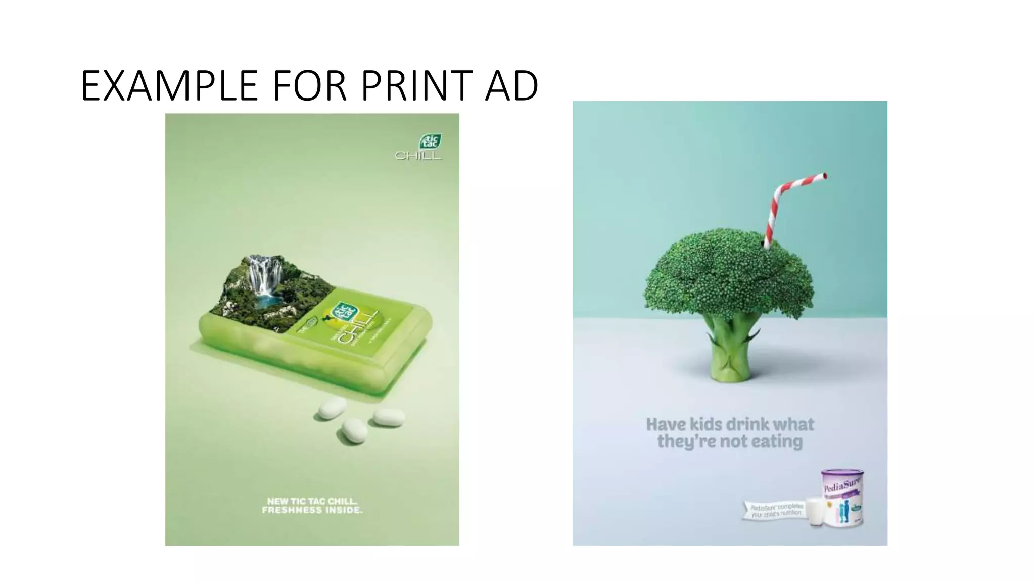 EXAMPLE FOR PRINT AD
 