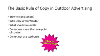 COPY WRITING - Writing copy for various Media