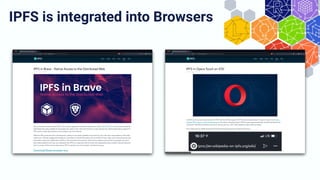 IPFS is integrated into Browsers
 