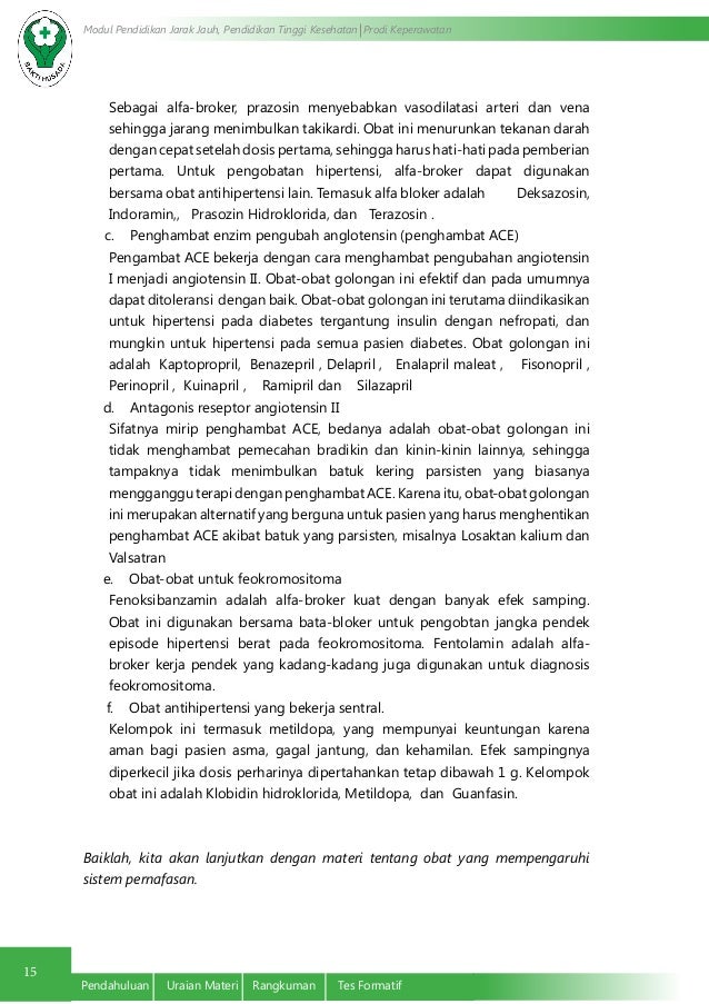 Jenis Indikasi Dosis dan Efek Samping Obat Jenis Indikasi Dosis dan Efek Samping Obat