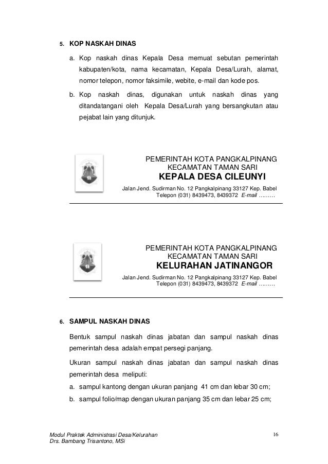 Modul Format Buku Register