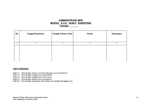 Modul Format Buku Register