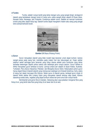 Modul geografi flora dan fauna