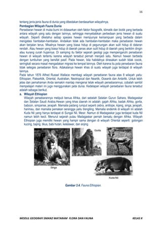 Modul geografi flora dan fauna