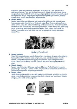 Modul geografi flora dan fauna