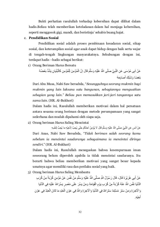 Hadits Pendek Tentang Kebersihan Gambar Islami