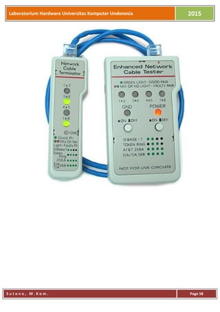 Laboratorium Hardware Universitas Komputer Undonesia 2015
S u t o n o , M . K o m . Page 58
 