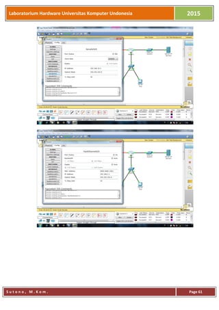 Laboratorium Hardware Universitas Komputer Undonesia 2015
S u t o n o , M . K o m . Page 61
 