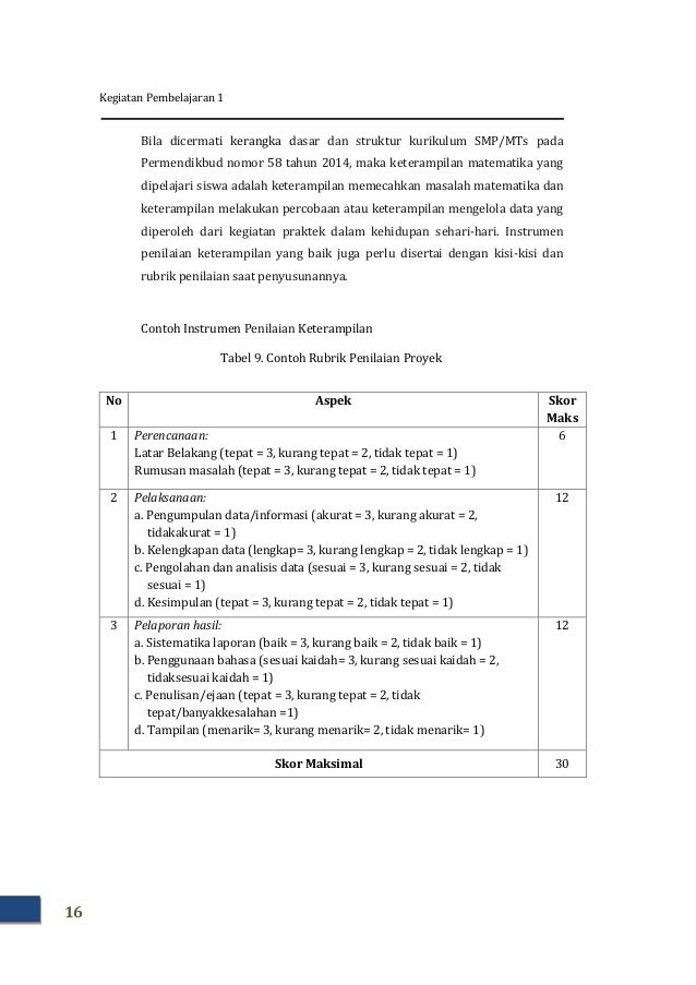 Materi GPO Matematika SMP Modul H