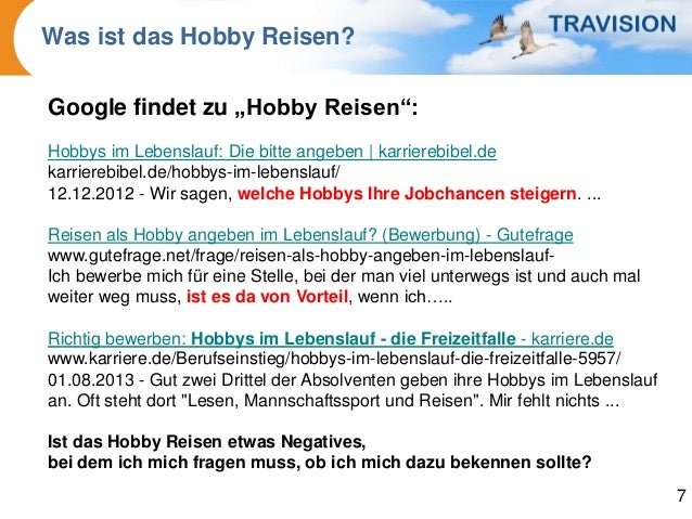 Hobby Reisen Aufgleisen