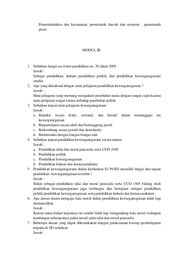 Modul i