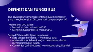 Comprehensive Overview of Computer Architecture and Bus Systems | PPTX