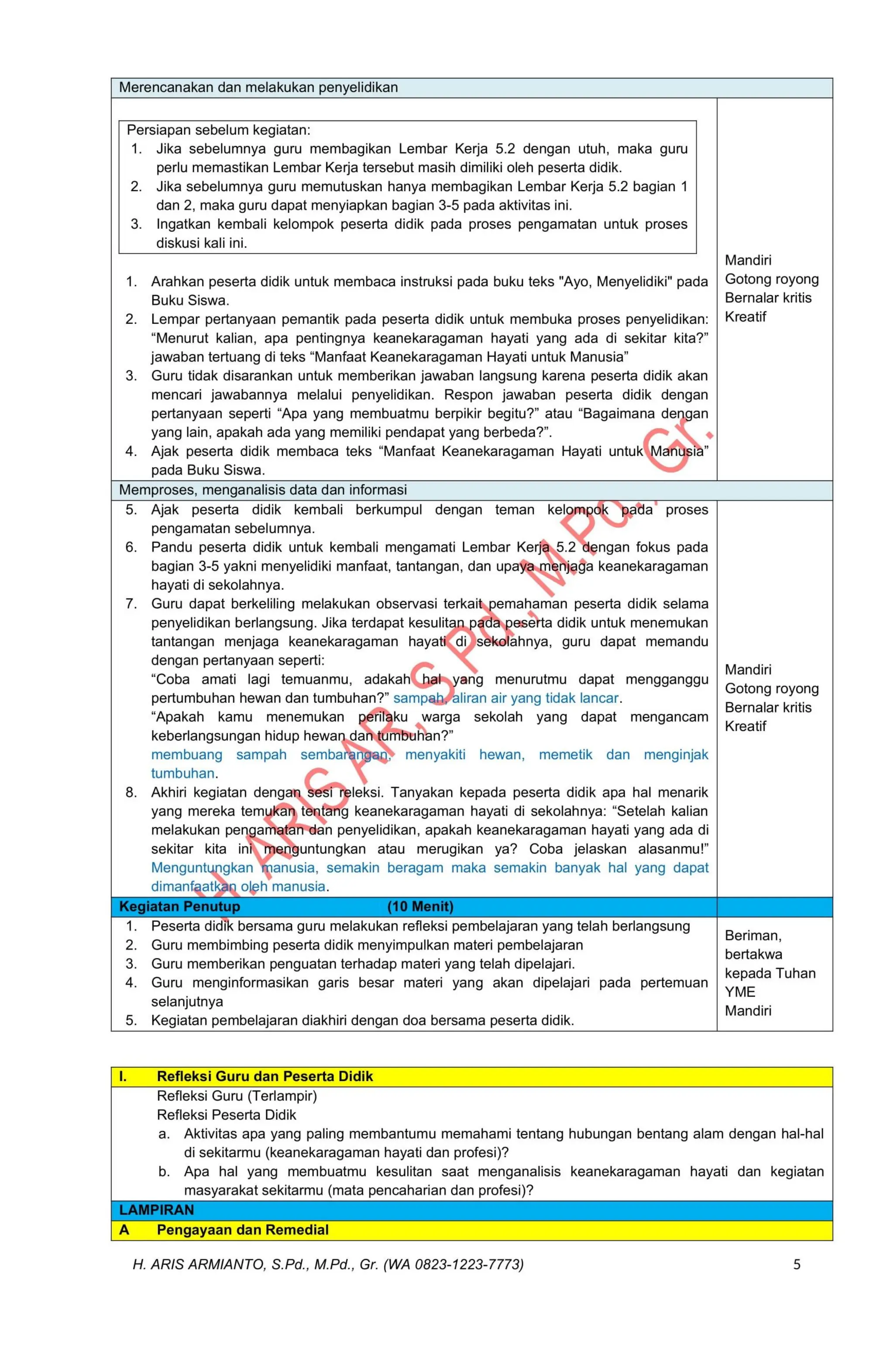 MODUL AJAR IPAS KELAS 4 REVISI TERBARU CP 032 KURIKULUM MERDEKA ...