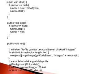 Modul java animasi | PPT