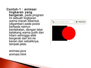 Modul java animasi | PPT