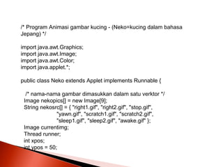 Modul java animasi | PPT