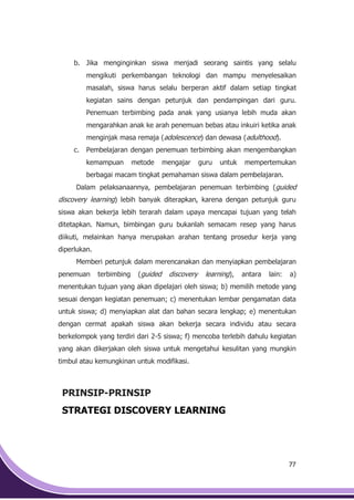 Pembelajaran  discovery Learning 