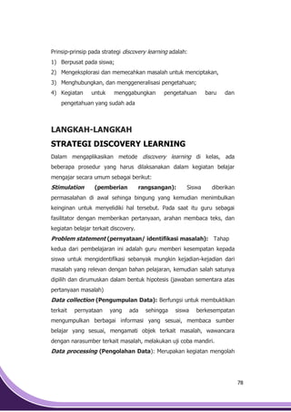 Pembelajaran  discovery Learning 