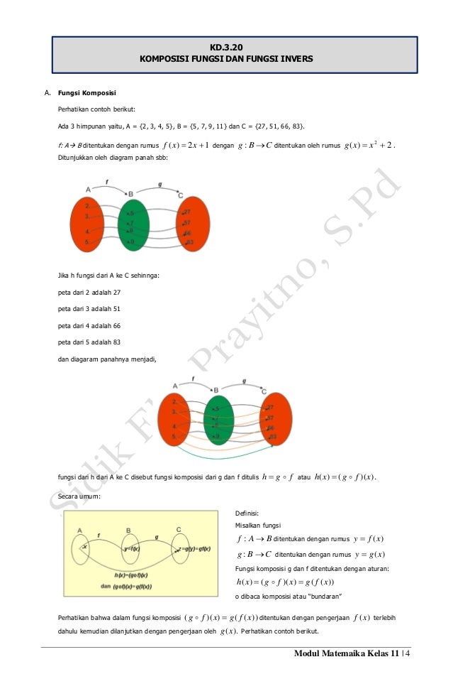Materi Fungsi Komposisi Dan Fungsi Invers Kurikulum 2013 Materi Fungsi Komposisi Dan Fungsi Invers Kurikulum 2013