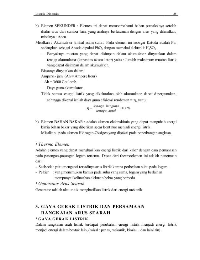 Modul kelas x unit 8 listrik dinamis Modul kelas x unit 8 listrik dinamis