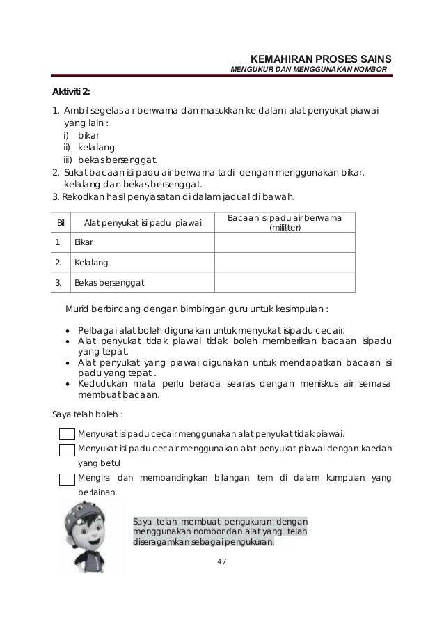 Modul kemahiran proses sains kssr tahun 4