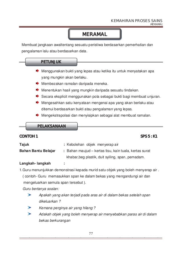 Panduan KPS Sains Tahun 3
