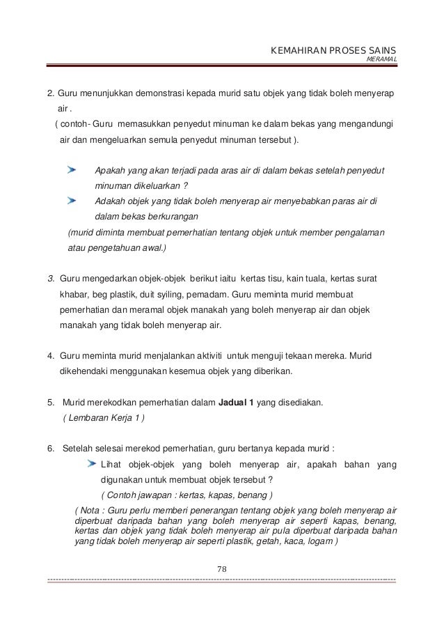 Panduan KPS Sains Tahun 3