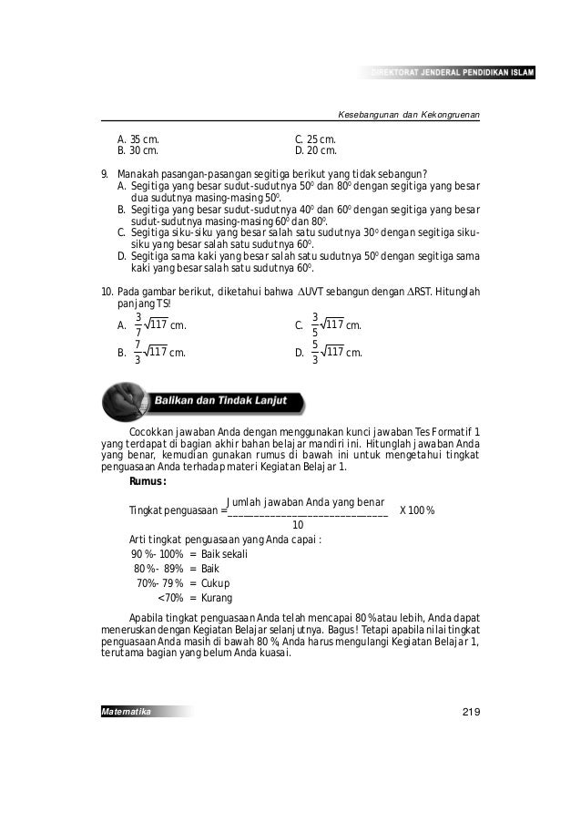 Modul kesebangunan dan kekongrunan (Laili Barokah 