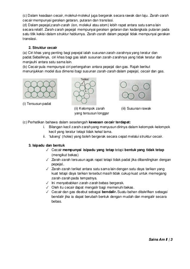 Kertas Penerangan Sains Am 2 Modul 1 Keadaan Jirim