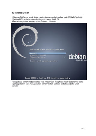 Modul konfigurasi debian server | PDF