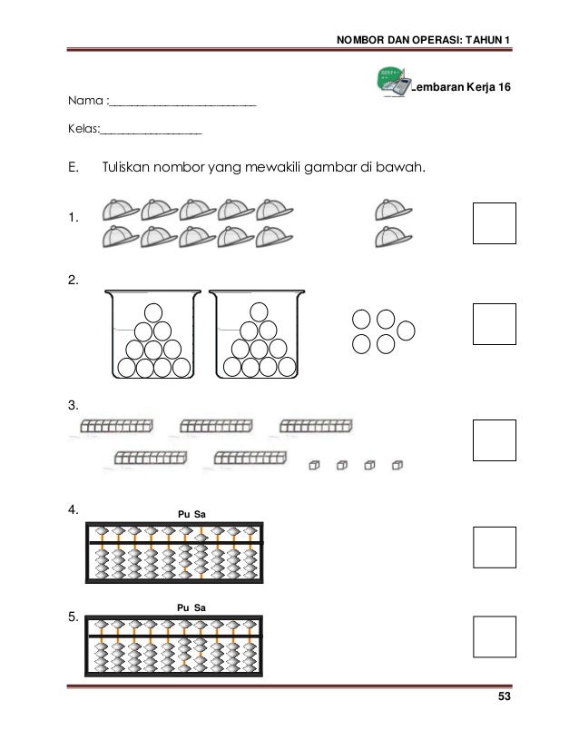 Modul kssr matematik tahun 1 (bahasa malaysia)