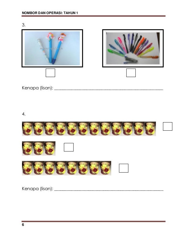 Modul kssr matematik tahun 1 (bahasa malaysia)