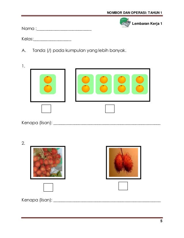 Modul kssr matematik tahun 1 (bahasa malaysia) (1)