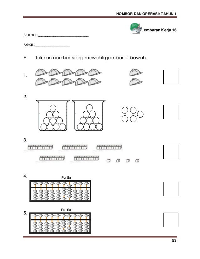 Modul kssr matematik tahun 1 (bahasa malaysia) (1)